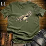 Vintage Cigar Megalodon T-Shirt Military Green | Cigar Lover Tee