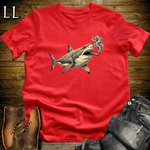 Vintage Cigar Megalodon T-Shirt Red | Cigar Lover Tee