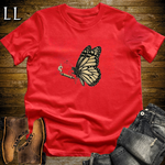 Vintage Cigar Monarch Butterfly T-Shirt Red | Cigar Lover Gift Tee