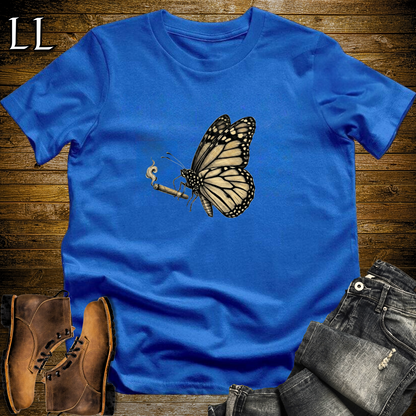 Vintage Cigar Monarch Butterfly T-Shirt Royal Blue | Cigar Lover Gift Tee