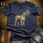 Vintage Cigar Mountain Lion T-Shirt Navy | Cigar Lover Shirt