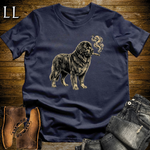 Vintage Cigar Newfoundland T-Shirt Navy | Dog Lover Gift Tee
