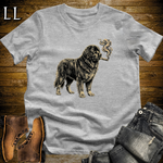 Vintage Cigar Newfoundland T-Shirt Sport Grey | Dog Lover Gift Tee