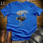Vintage Cigar Ostrich T-Shirt Royal Blue | Cigar Lover Gift Tee