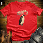 Vintage Cigar Penguin T-Shirt Red | Vintage Cigar Lover Tee