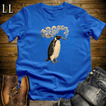 Vintage Cigar Penguin T-Shirt Royal Blue | Vintage Cigar Lover Tee
