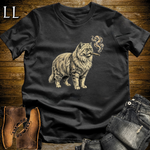 Vintage Cigar Persian Cat T-Shirt Black | Cat Lover Gift