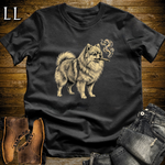 Vintage Cigar Pomeranian T-Shirt Black | Cigar Dog Lover Gift Tee