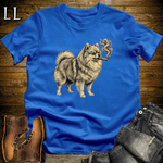 Vintage Cigar Pomeranian T-Shirt Royal Blue | Cigar Dog Lover Gift Tee
