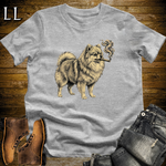 Vintage Cigar Pomeranian T-Shirt Sport Grey | Cigar Dog Lover Gift Tee