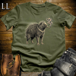 Vintage Cigar Porcupine T-Shirt Military Green | Cigar Lover Gift Tee
