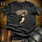 Vintage Cigar Puffin T-Shirt Black | Cigar Puffin Graphic Tee