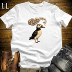 Vintage Cigar Puffin T-Shirt White | Cigar Puffin Graphic Tee