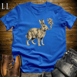 Vintage Cigar Rabbit T-Shirt Royal Blue | Vintage Cigar Lover Gift Tee