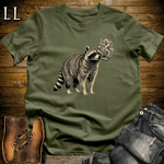 Vintage Cigar Raccoon T-Shirt Military Green | Vintage Cigar Lover Tee