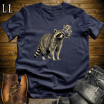 Vintage Cigar Raccoon T-Shirt Navy | Vintage Cigar Lover Tee