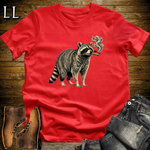 Vintage Cigar Raccoon T-Shirt Red | Vintage Cigar Lover Tee