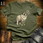 Vintage Cigar Ragdoll Cat T-Shirt Military Green | Cat Lover Gift