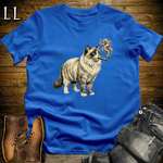 Vintage Cigar Ragdoll Cat T-Shirt Royal Blue | Cat Lover Gift