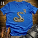 Vintage Cigar Rattlesnake T-Shirt Royal Blue | Reptile Lover Cigar Gift Tee