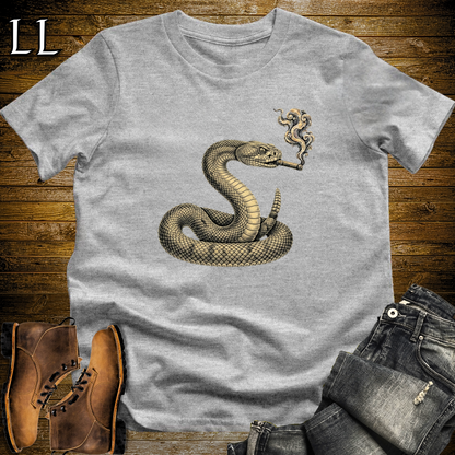 Vintage Cigar Rattlesnake T-Shirt Sport Grey | Reptile Lover Cigar Gift Tee