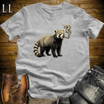 Vintage Cigar Red Panda T-Shirt Sport Grey | Cigar Lover Gift Tee