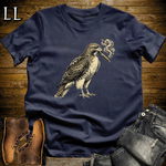 Vintage Cigar Red Tailed Hawk T-Shirt Navy | Cigar Hawk Graphic Tee