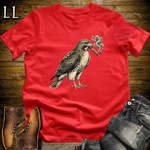 Vintage Cigar Red Tailed Hawk T-Shirt Red | Cigar Hawk Graphic Tee