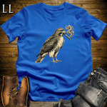 Vintage Cigar Red Tailed Hawk T-Shirt Royal Blue | Cigar Hawk Graphic Tee