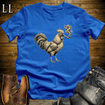 Vintage Cigar Rooster T-Shirt Royal Blue | Funny Animal Cigar Tee