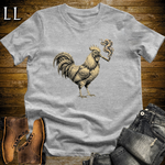 Vintage Cigar Rooster T-Shirt Sport Grey | Funny Animal Cigar Tee