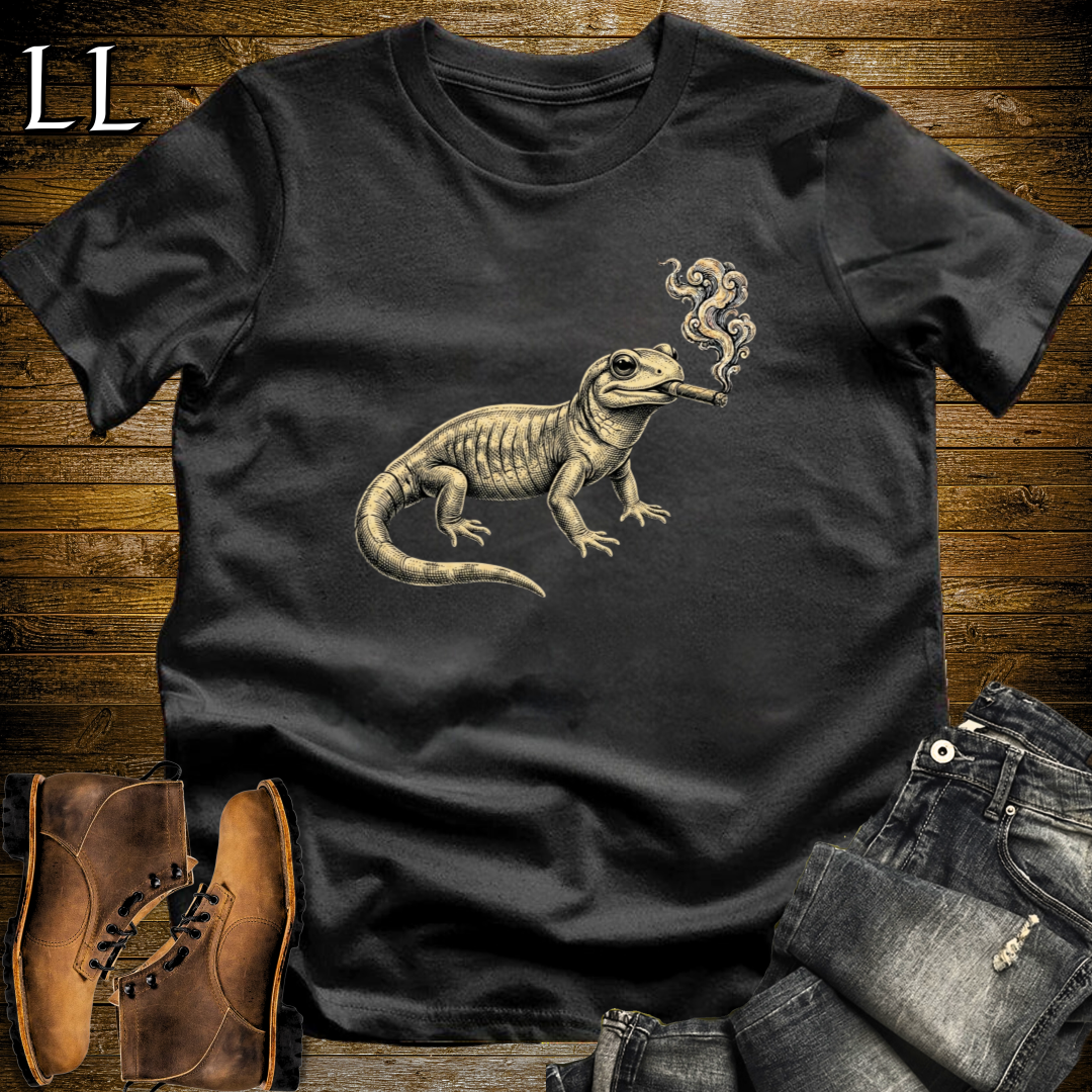 Vintage Cigar Salamander T-Shirt Black | Cigar Salamander Tee