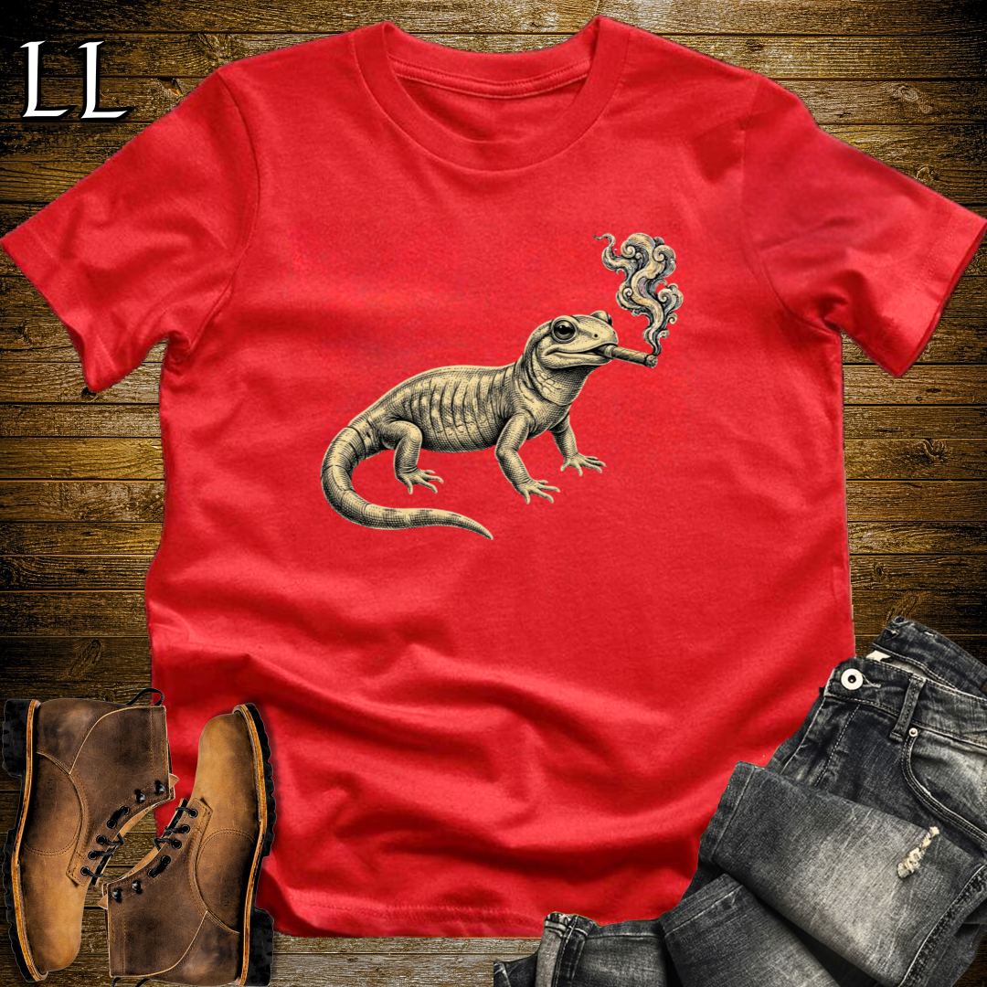 Vintage Cigar Salamander T-Shirt Red | Cigar Salamander Tee