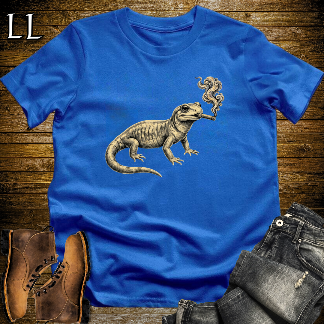 Vintage Cigar Salamander T-Shirt Royal Blue | Cigar Salamander Tee