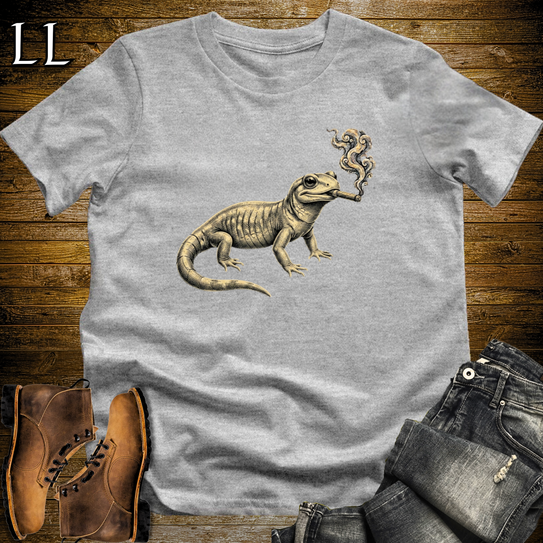 Vintage Cigar Salamander T-Shirt Sport Grey | Cigar Salamander Tee