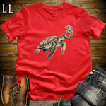 Vintage Cigar Sea Turtle T-Shirt Red | Cigar Sea Turtle Tee
