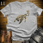Vintage Cigar Sea Turtle T-Shirt Sport Grey | Cigar Sea Turtle Tee