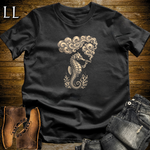 Vintage Cigar Seahorse T-Shirt Black | Cigar Lover Gift Tee