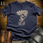 Vintage Cigar Seahorse T-Shirt Navy | Cigar Lover Gift Tee