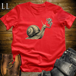 Vintage Cigar Snail T-Shirt Red | Funny Animal Tee