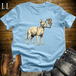 Vintage Cigar Sphynx Cat T-Shirt Light Blue | Cat Lover Tee