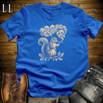Vintage Cigar Squirrel T-Shirt Royal Blue | Animal Lover Gift Tee