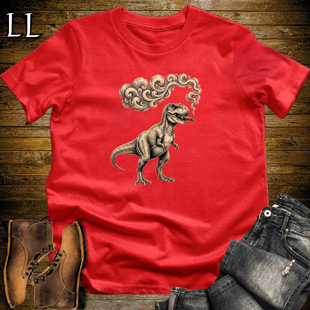 Vintage Cigar T-Rex T-Shirt Red | Cigar T-Rex Tee