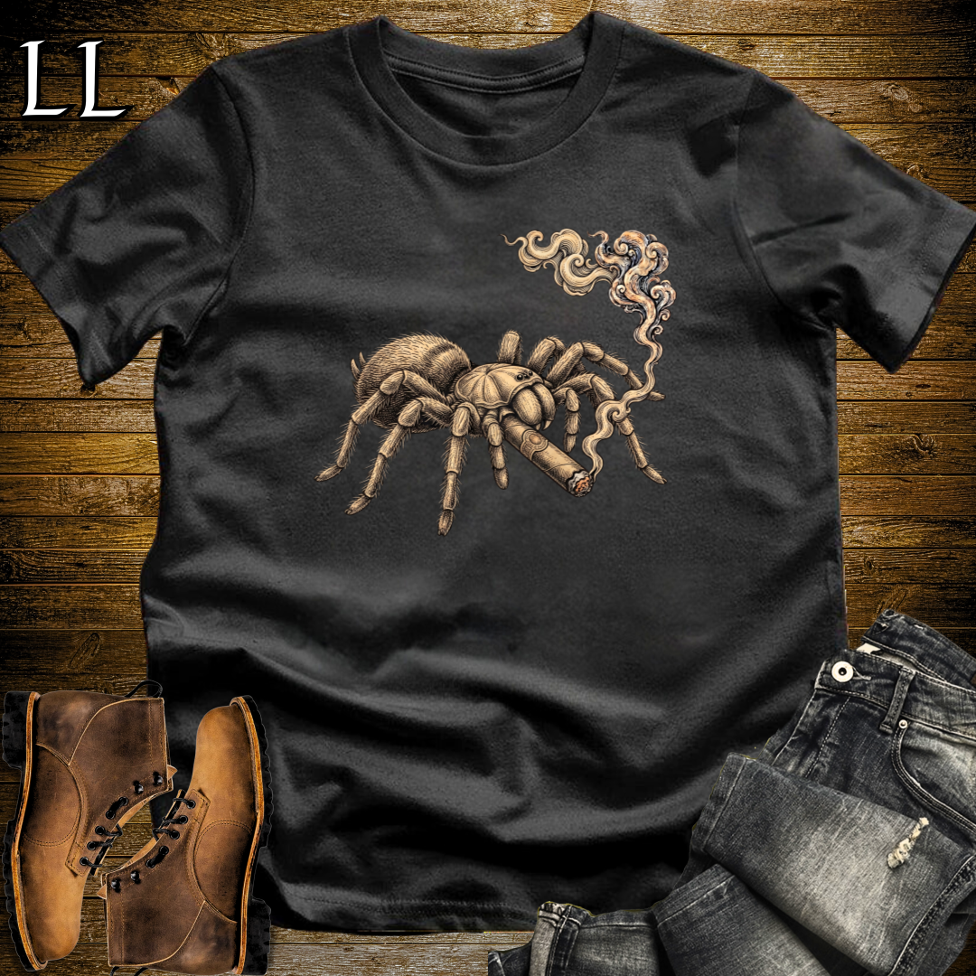 Vintage Cigar Tarantula T-Shirt Black | Cigar Tarantula Animal Tee