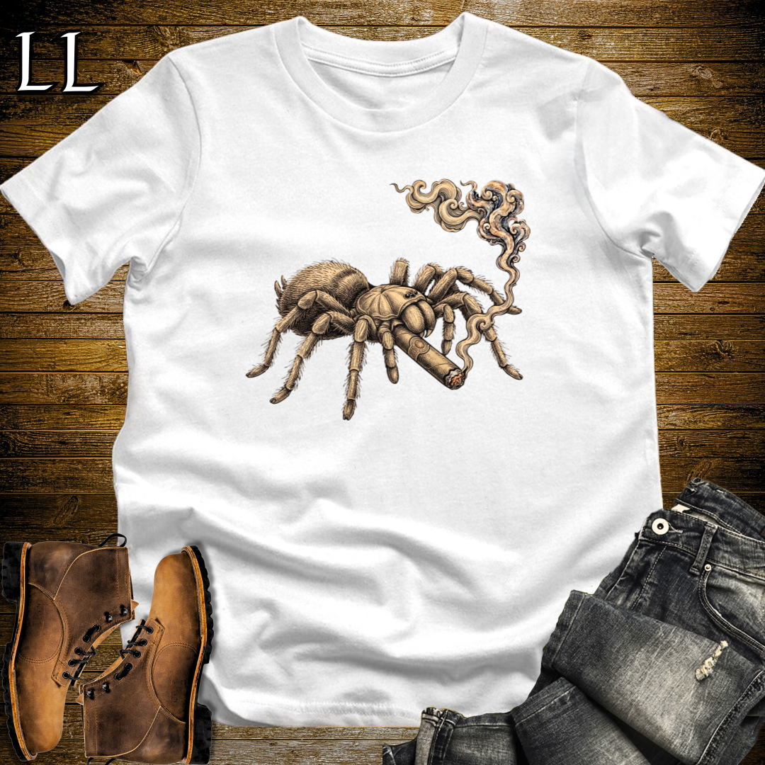 Vintage Cigar Tarantula T-Shirt White | Cigar Tarantula Animal Tee