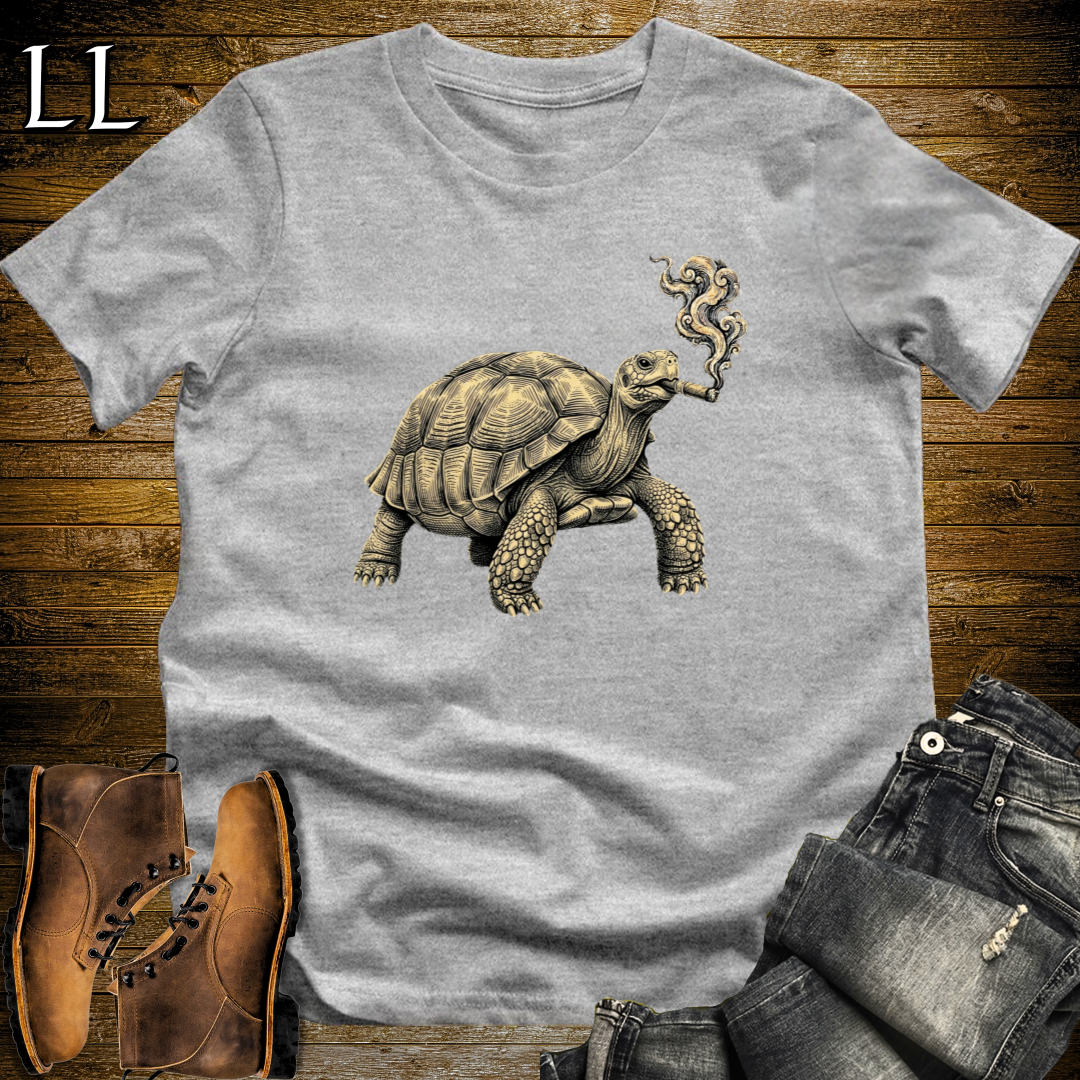 Vintage Cigar Tortoise T-Shirt Sport Grey | Cigar Tortoise Graphic Tee