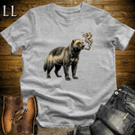 Vintage Cigar Wolverine T-Shirt Sport Grey | Funny Animal Tee