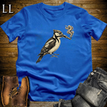 Vintage Cigar Woodpecker T-Shirt Royal | Funny Cigar Bird Tee