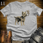 Vintage Cigar Yorkshire Terrier T-Shirt Sport Grey | Cigar Yorkie Graphic Tee