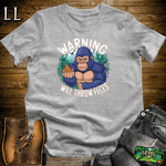 Warning Will Throw Feces Gorilla - Sport Grey - LegacyLayers